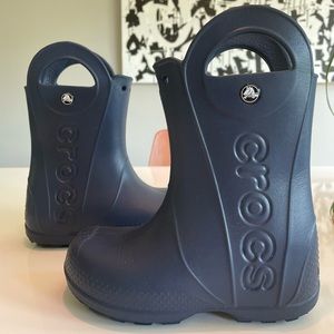 Crocs Kids Handle It Rain Boots Navy